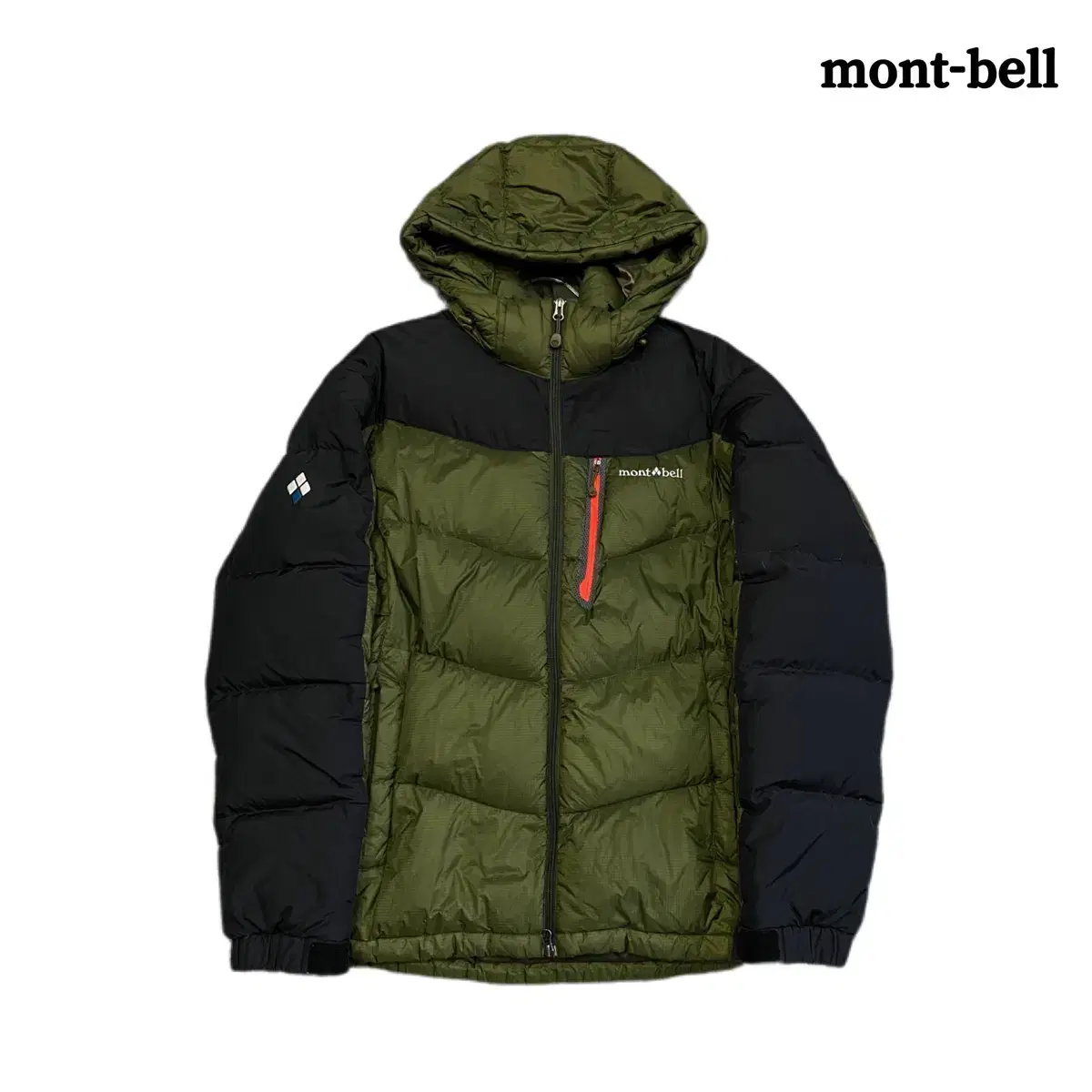 몽벨 mont-bell 카키 다운 푸퍼 고프코어 패딩